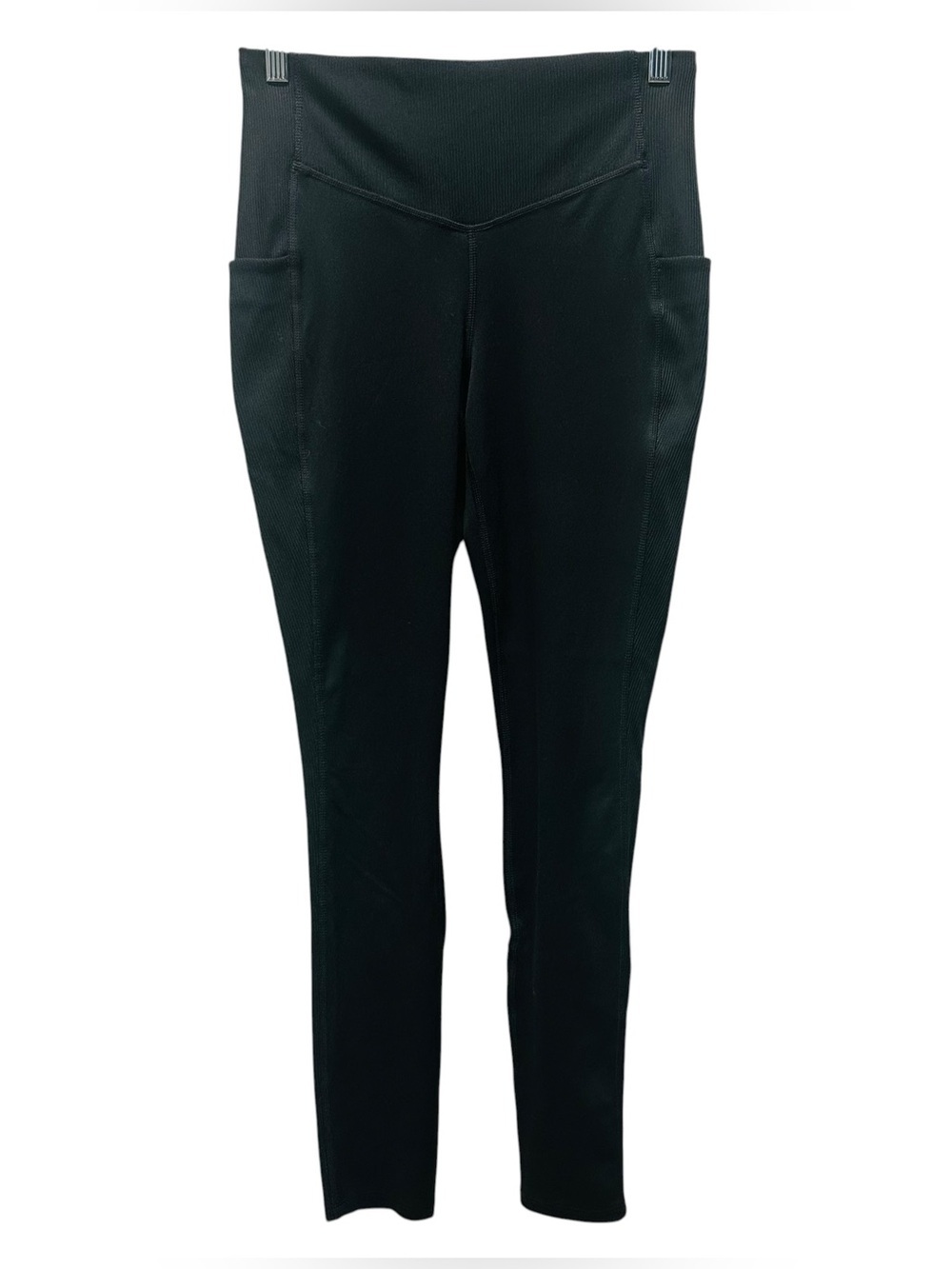 The North Face Black Ribbed High-Waist Leggings with Side Pocket - Picture 2 of 14
